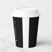 Kinderloze kattenvrouwen tegen fascisme papieren bekers (Links)