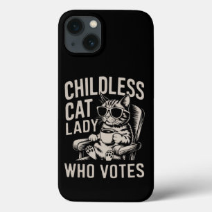 Kinderloze Katvrouw 2024 Verkiezing Stem Kamala Case-Mate iPhone Case