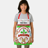 Kindermaat Holly Jolly Kerstmis Schort (Insitu)