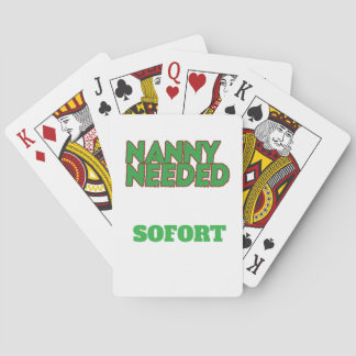 Kindermädchen geburtstagsgeschenk Spruch funny tex Pokerkaarten