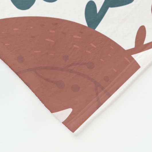 Kindermandje voor Boho Style Fox Fleece Blanket Deken (Hoek)