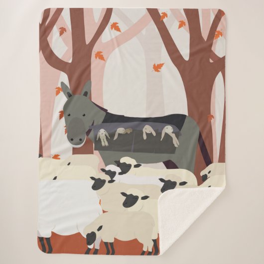 kindermeisje sherpa deken (Voorkant)