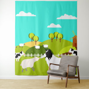 kindermeisje wandkleed