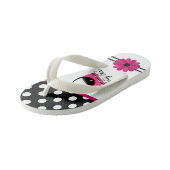 Kindermeisjes die het Collectie van de Uitdrukking Kinder Teenslippers (Schuin)