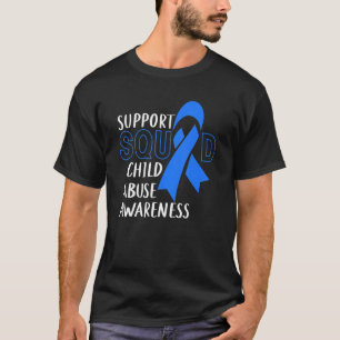 Kindermisbruikpreventie Maand April Support Squad  T-shirt