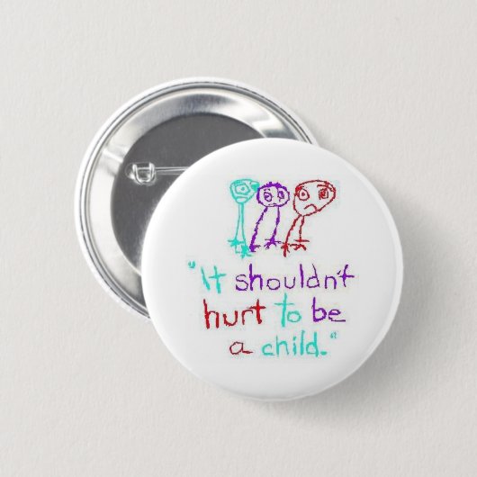 KindermisbruikPreventie Ronde Button 5,7 Cm (Voorkant /achterkant)