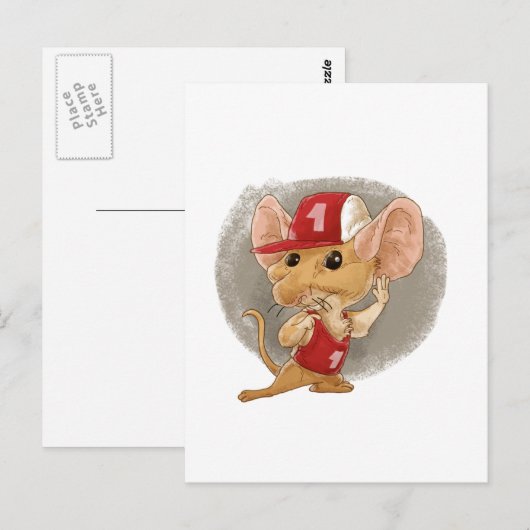 kindermuis luisteren briefkaart (Voorkant / Achterkant)