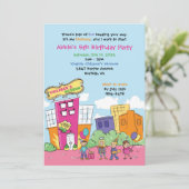 Kindermuseum Verjaardagsfeest Kinder Wetenschap Kaart (Staand voorkant)