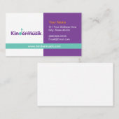 KindermusikVisitekaartjes Visitekaartje (Voorkant / Achterkant)