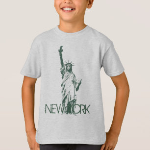 Kindern T-shirt New York biologisch Standbeeld van