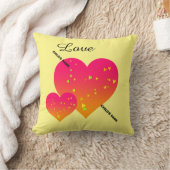 KINDERNAAM Gepersonaliseerde HARTEN Sierkussen (Deken)