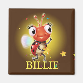 Kindernaam ladybug fridge magnet