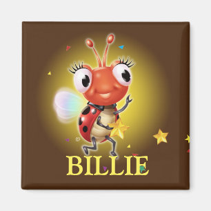 Kindernaam ladybug fridge magnet