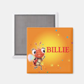 Kindernaam ladybug fridge magnet (Voorkant / Achterkant)