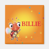 Kindernaam ladybug fridge magnet (Voorkant)