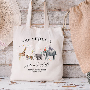 Kindernaam Partij Dier verjaardagsgunst Tote Bag