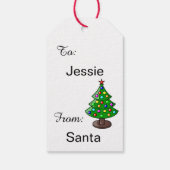 Kindernaam Sinterklaas van 10 grote kerstLabels Cadeaulabel (Achterkant)