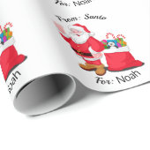 Kindernaam uit kerstmis met kerstmis cadeaupapier (Rol Hoek)