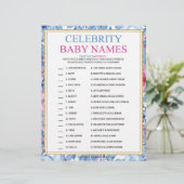 Kindernamen [Florale Waterverven] Briefhoofd (Staand voorkant)