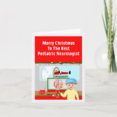 Kinderneuroloog vrolijk kerstman in MR Kaart (Voorkant)