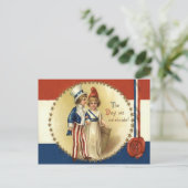 Kinderoom Sam Lady Liberty Star Briefkaart (Staand voorkant)