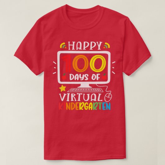 Kinderopleiding 100 dagen School of Virtual Home 1 T-shirt (Design voorkant)
