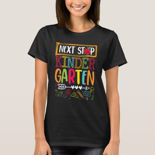 Kinderopleiding op de volgende plek Terug naar sch T-shirt (Voorkant)