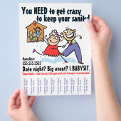 Kinderopvang.Babysiteservice.Tearsheet Flyer (Hand)