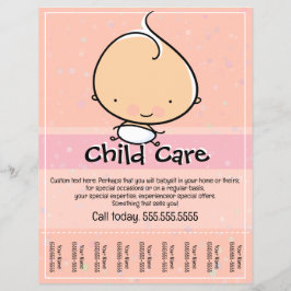 Kinderopvang. Babysitten flyer