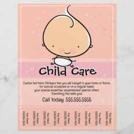 Kinderopvang. Babysitten flyer