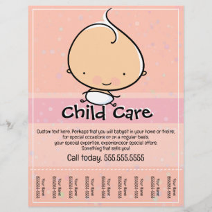 Kinderopvang. Babysitten flyer