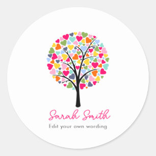Kinderopvang & Babysitten Zakelijk Kaart Nanny Ronde Sticker