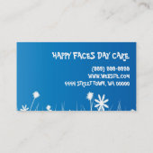 Kinderopvang, Babyzittend Visitekaartje (Achterkant)