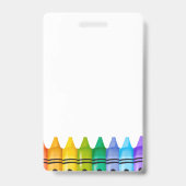 Kinderopvang Basisleraar Foto-ID-badge Badge (Achterkant)