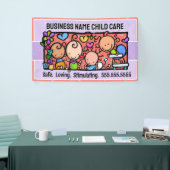 Kinderopvang Dagopvang Baby Shower Promotioneel Spandoek (Beurs)