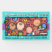 Kinderopvang.Dagopvang.Voorschools. Spandoek (Horizontaal)