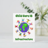 Kinderopvang: infrastructuur briefkaart (Staand voorkant)