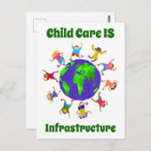 Kinderopvang: infrastructuur briefkaart (Voorkant / Achterkant)