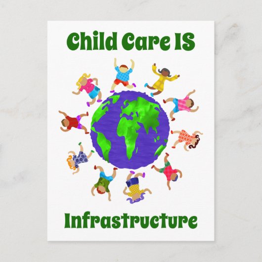 Kinderopvang: infrastructuur briefkaart (Voorkant)