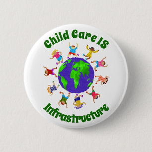Kinderopvang: infrastructuur ronde button 5,7 cm