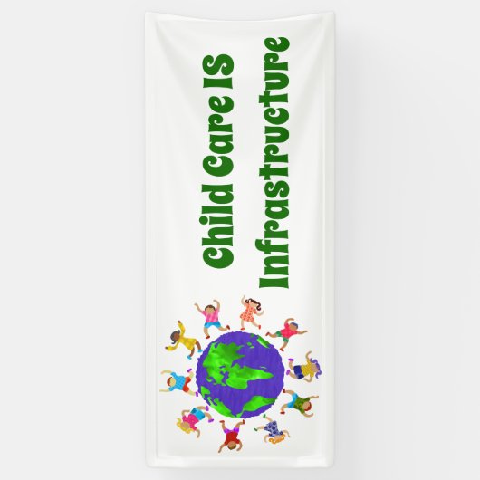 Kinderopvang: infrastructuur spandoek (Verticaal)