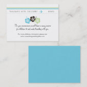 Kinderopvang Kaart voor bruiloft Visitekaartje (Voorkant / Achterkant)