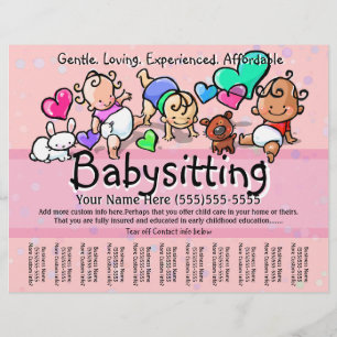 Kinderopvang.Kinderdagverblijf.Opvang.Custom tekst Flyer