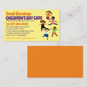 Kinderopvang Kinderopvang Kinderopvang Babysitserv Visitekaartje (Voorkant / Achterkant)