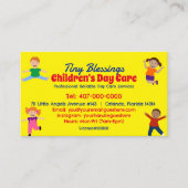 Kinderopvang Kinderopvang Kinderopvang Babysitten Visitekaartje (Voorkant)