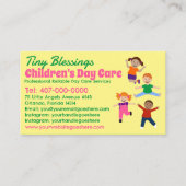Kinderopvang Kinderopvang Kinderopvang Babysitten Visitekaartje (Voorkant)
