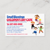 Kinderopvang Kinderopvang Kinderopvang Babysitten Visitekaartje (Voorkant)