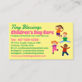 Kinderopvang Kinderopvang Kinderopvang Babysitten Visitekaartje (Voorkant)