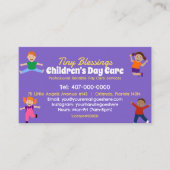 Kinderopvang Kinderopvang Kinderopvang Babysitten Visitekaartje (Voorkant)