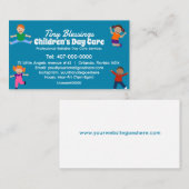 Kinderopvang Kinderopvang Kinderopvang Babysitten Visitekaartje (Voorkant / Achterkant)